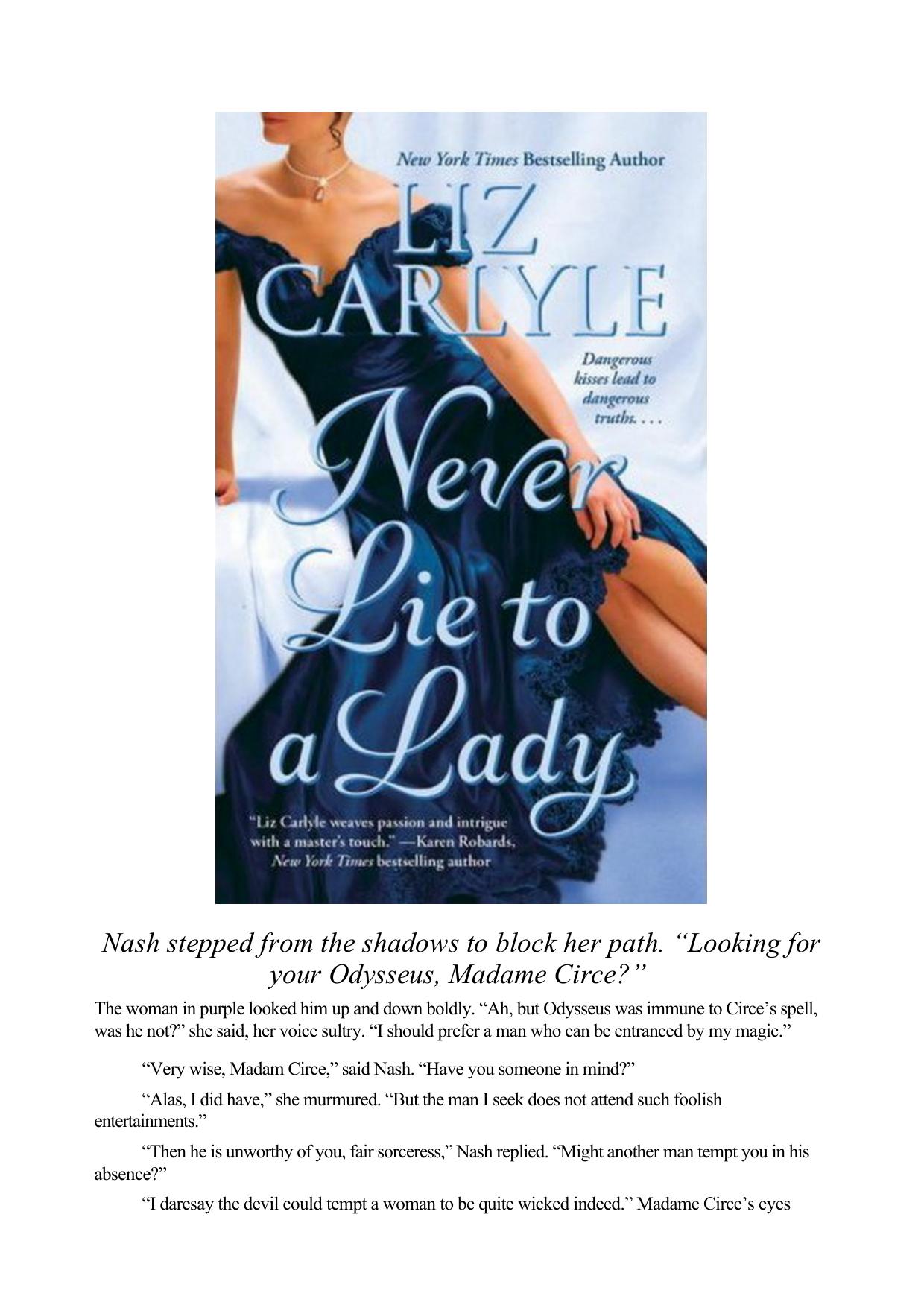 Liz Carlyle - Neville Family Trilogy 01 by Never Lie To A Lady