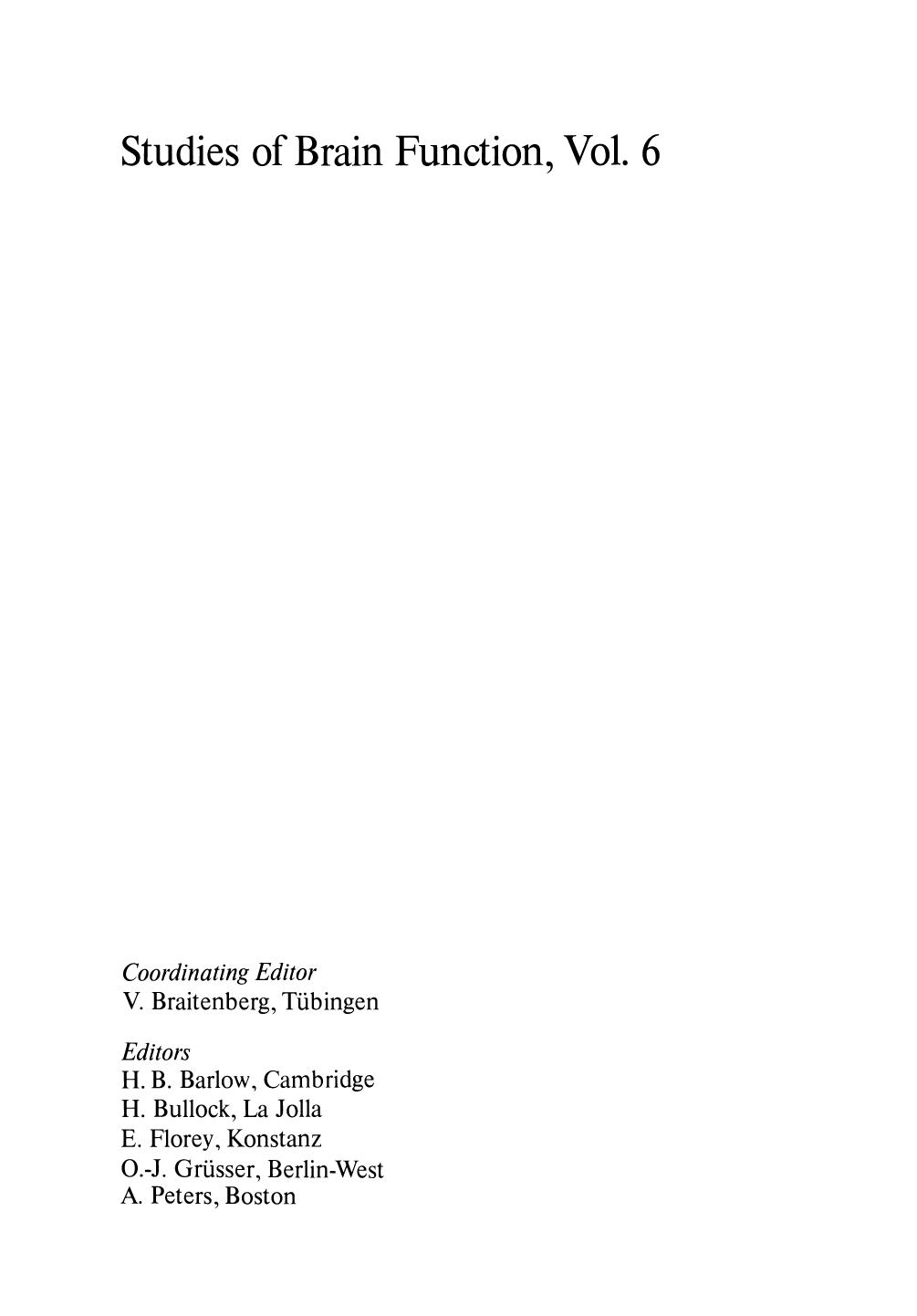 Local Cortical Circuits: An Electrophysiological Study by Professor Moshe Abeles (auth.)