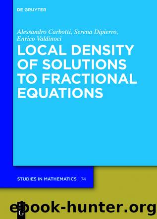 Local Density of Solutions to Fractional Equations by Alessandro Carbotti Serena Dipierro Enrico Valdinoci