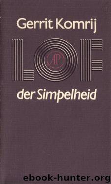 Lof der Simpelheid by Gerrit Komrij