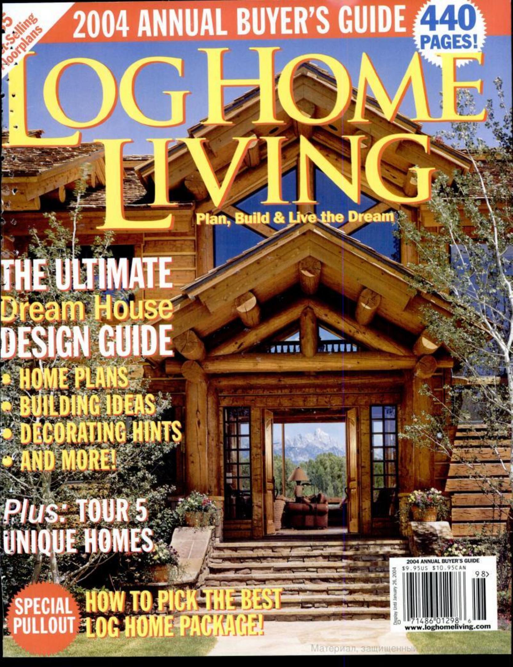Log Home Living by annual Buyers Guide 2004