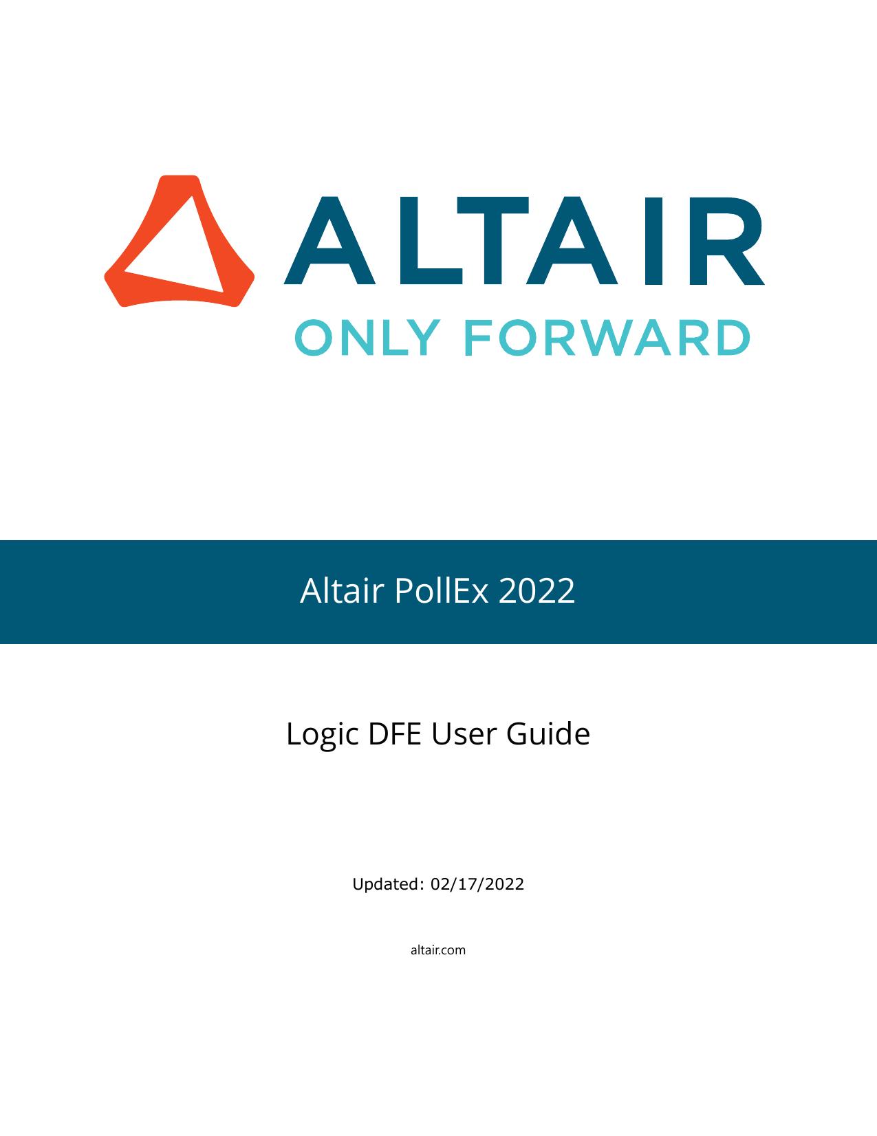 Logic DFE User Guide by PollEx