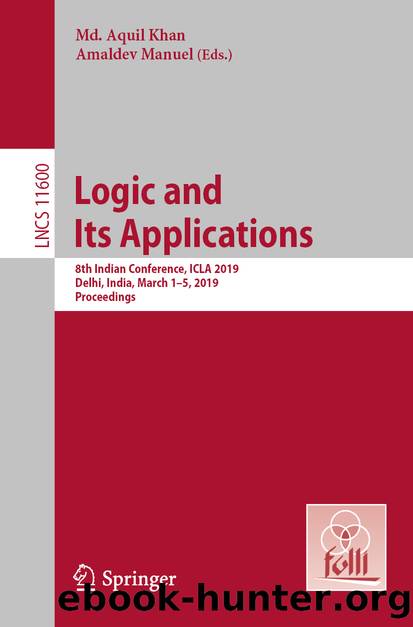 Logic and Its Applications by Unknown