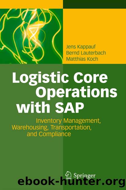 Logistic Core Operations with SAP by Jens Kappauf Bernd Lauterbach & Matthias Koch