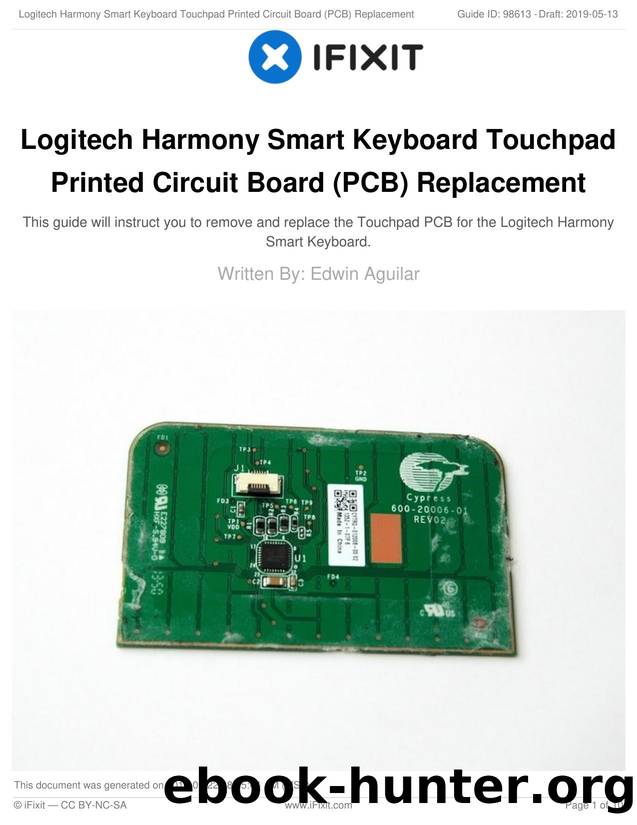 Logitech Harmony Smart Keyboard Touchpad Printed Circuit Board (PCB) Replacement by Unknown