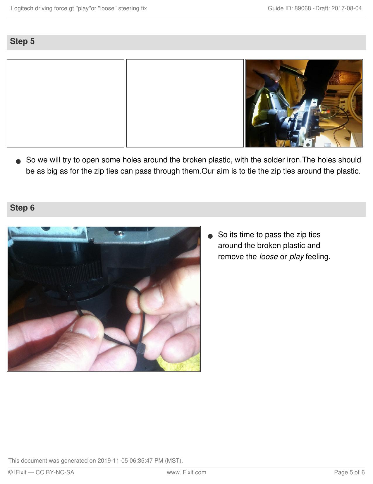 Logitech driving force gt ''play''or ''loose'' steering fix by Unknown