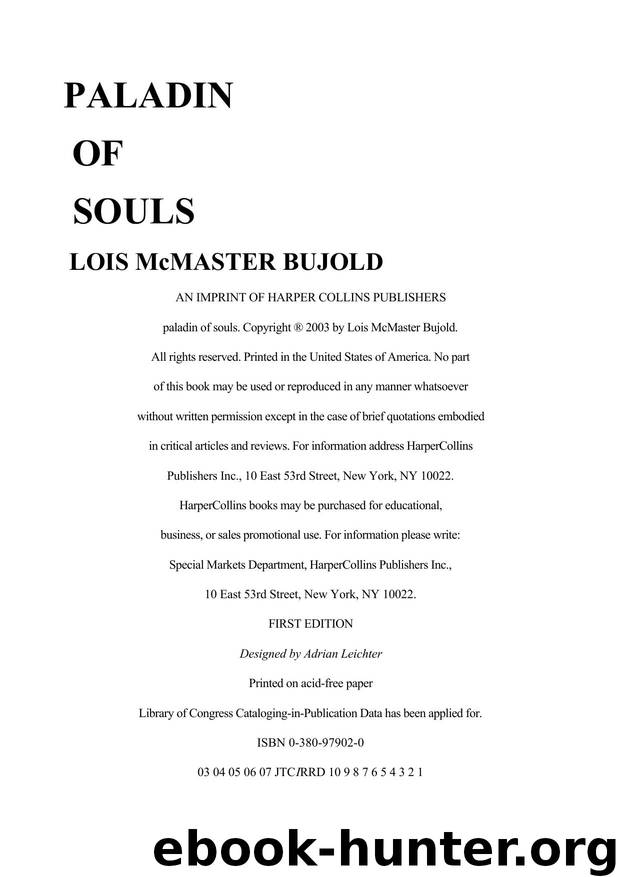 Lois McMaster Bujold - Chalion 02 by Lois Mcmaster Bujold