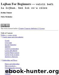 Lojban for beginners by Robin Turner Nick Nicholas