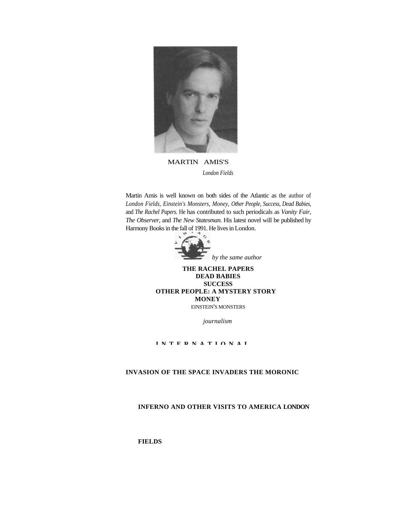 London Fields by Martin Amis