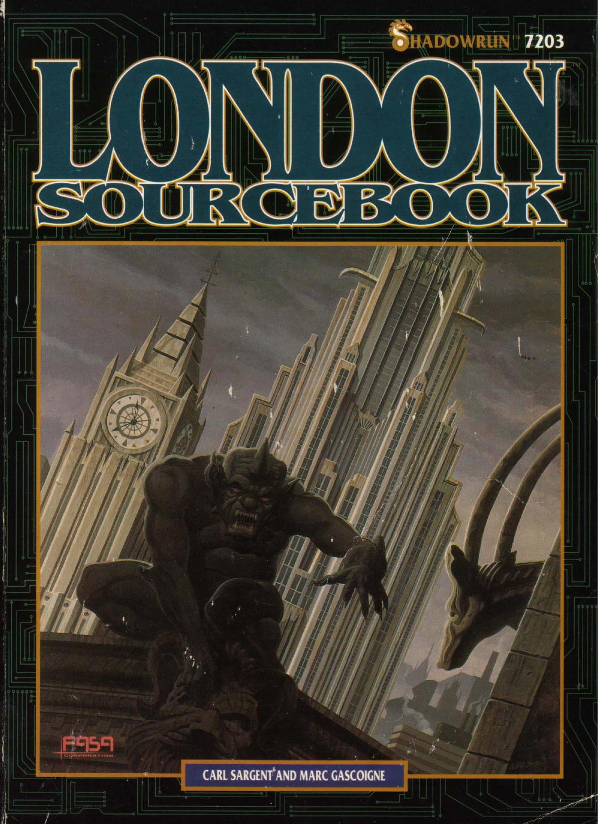 London Sourcebook (Shadowrun, 7203) by Carl Sargent
