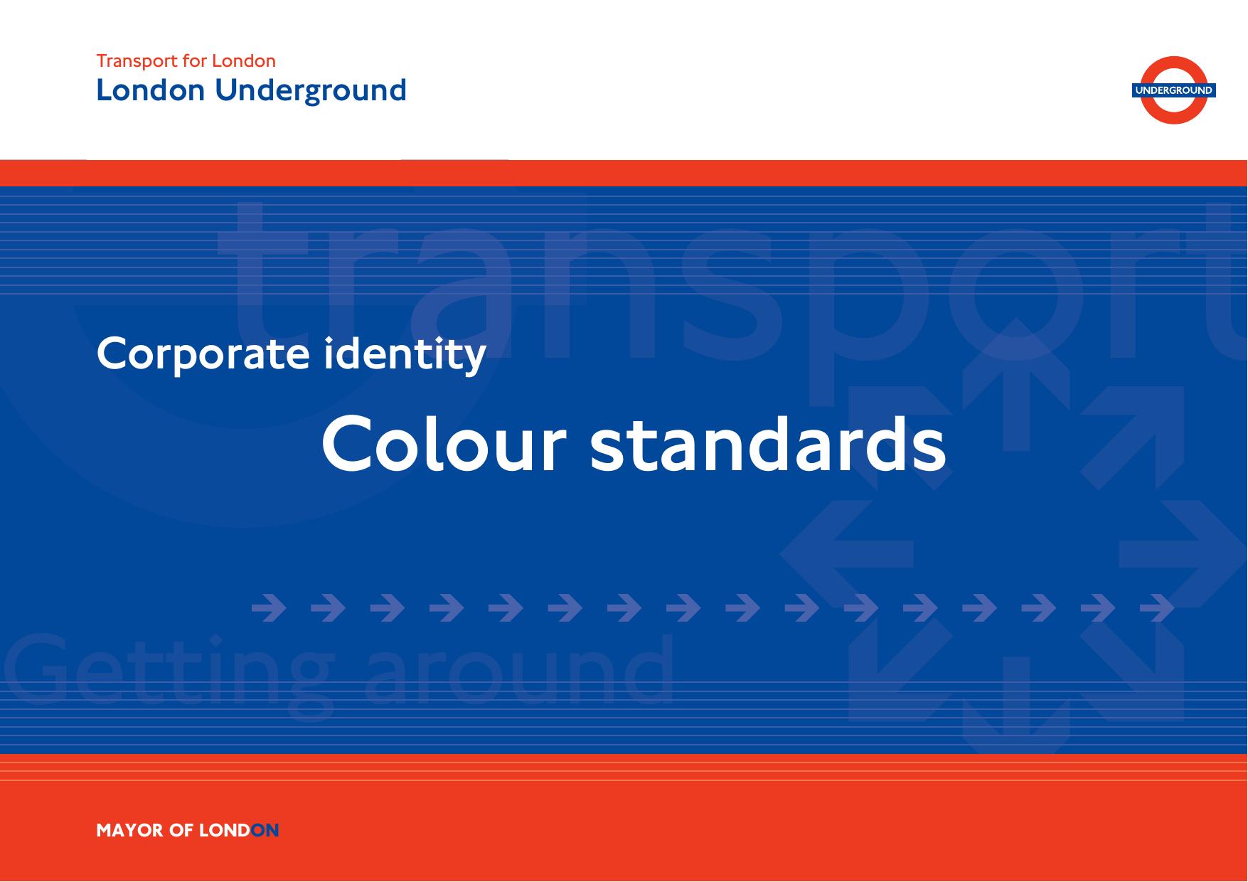 London Underground Corporate Identity - Colour Standards by Unknown