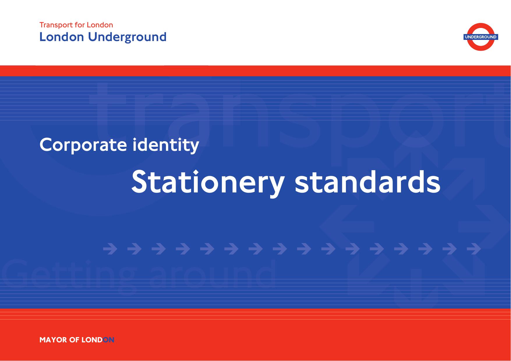 London Underground Corporate Identity - Stationery Standards by Unknown