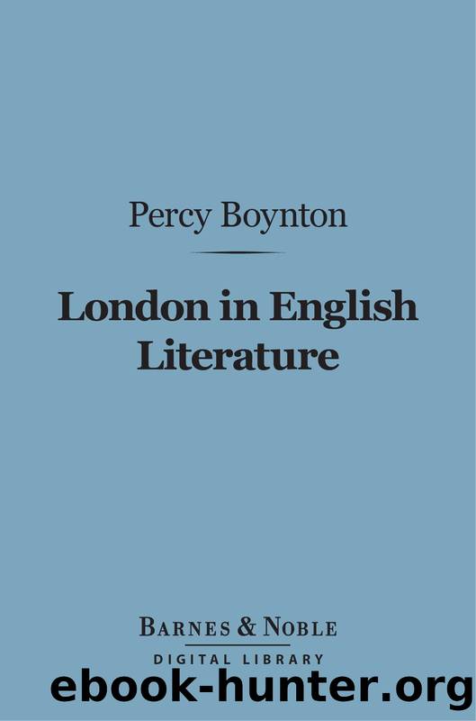 London in English Literature by Percy Boynton