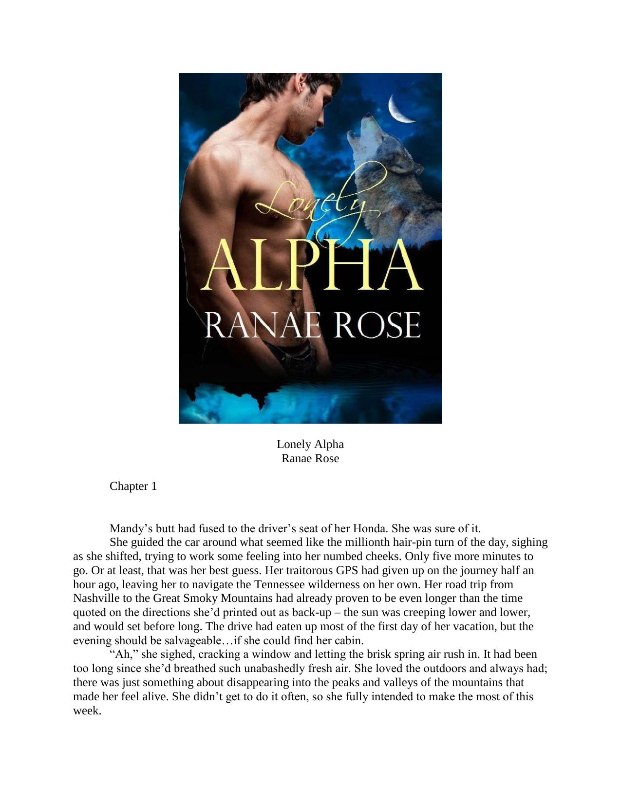 Lonely Alpha by Ranae Rose