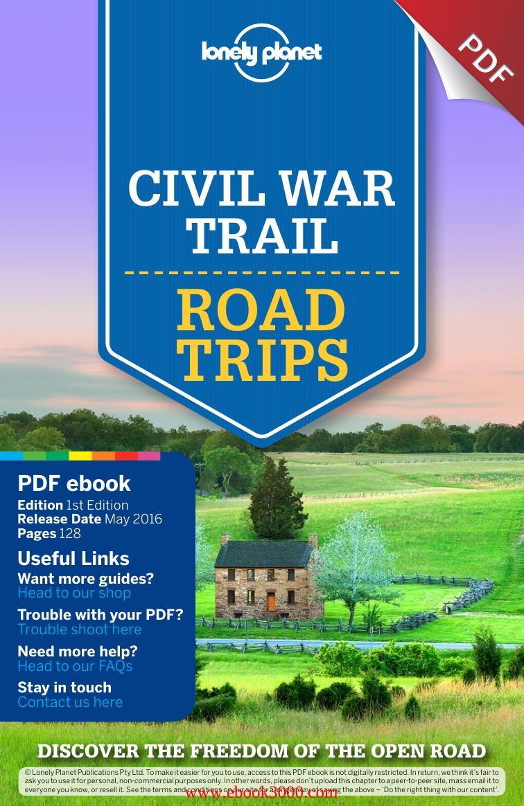 Lonely Planet Civil War Trail Road Trips (Travel Guide) by Unknow