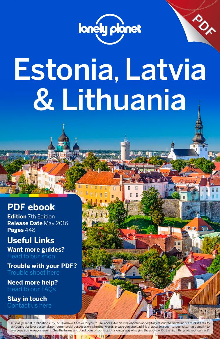 Lonely Planet Estonia, Latvia & Lithuania by Lonely Planet Peter Dragicevich Hugh McNaughtan Leonid Ragozin