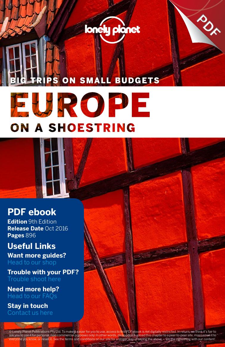 Lonely Planet Europe on a shoestring (Travel Guide) by unknow