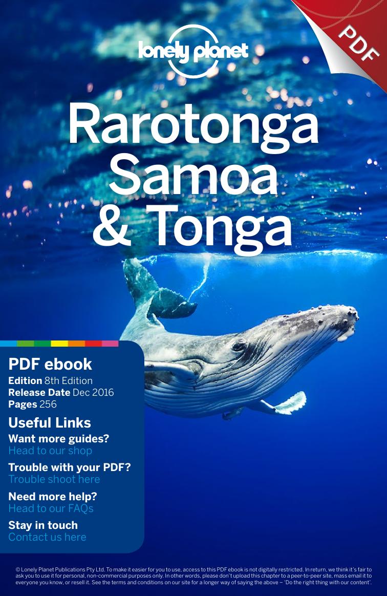 Lonely Planet Rarotonga, Samoa & Tonga (Travel Guide) by Unknow
