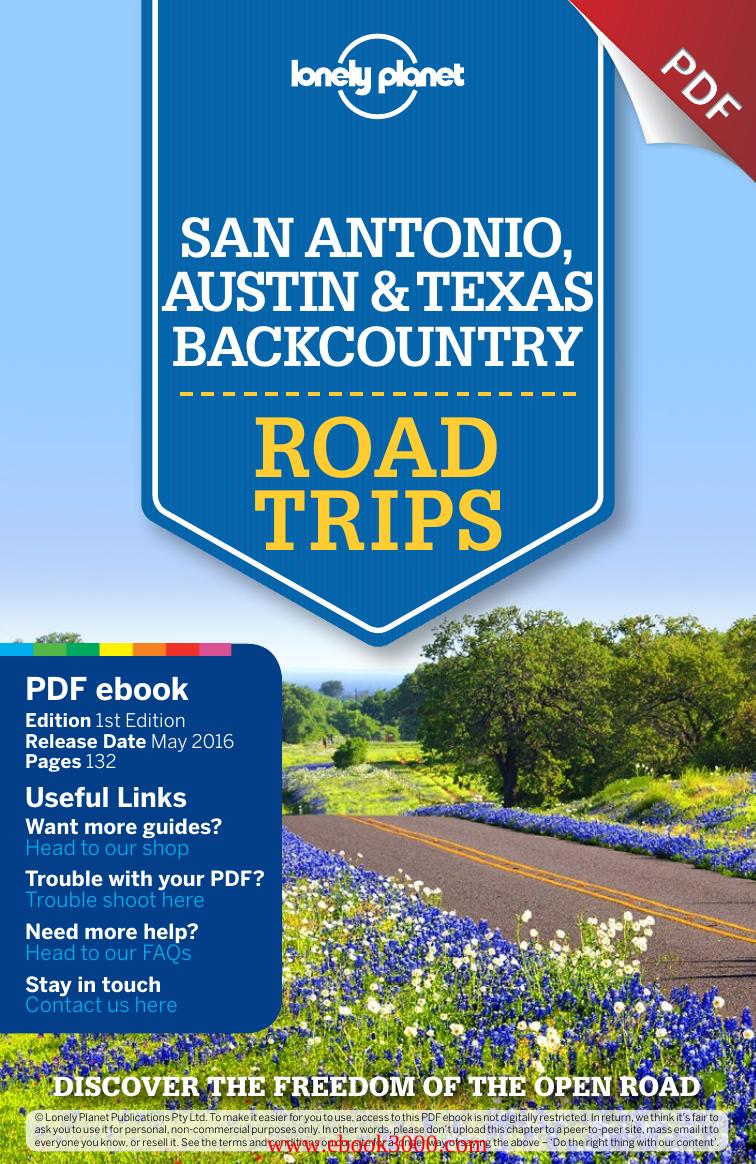 Lonely Planet San Antonio, Austin & Texas Backcountry Road Trips (Travel Guide) by Unknow