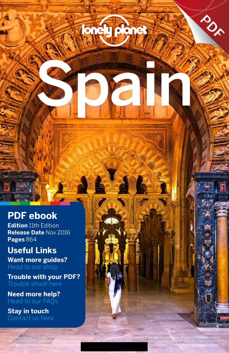 Lonely Planet Spain (Travel Guide) by 11th Edition (2016)