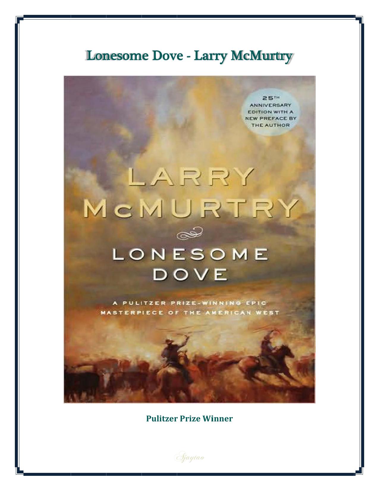 Lonesome Dove (Full Text). ( PDFDrive ) by Unknown