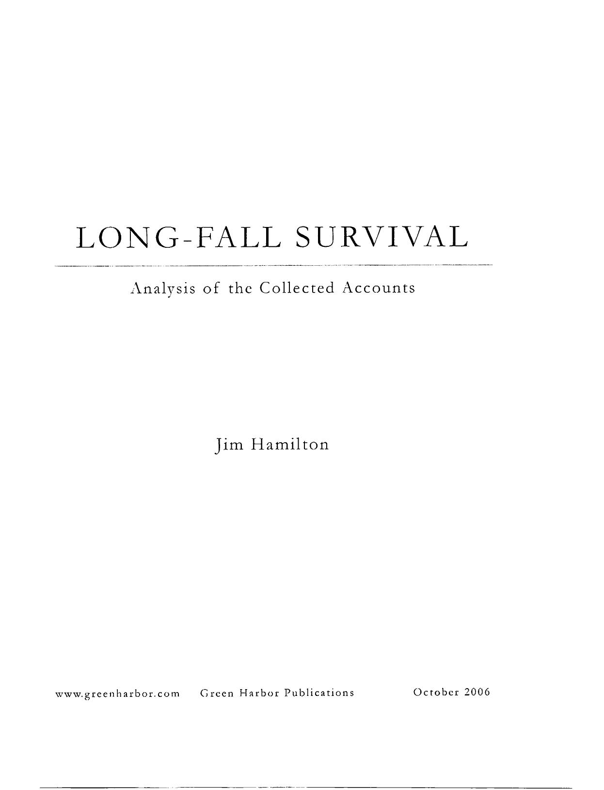 Long-Fall Survival by Jim Hamilton