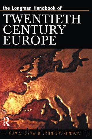 Longman Handbook of Twentieth Century Europe by Cook Chris;Stevenson J.;
