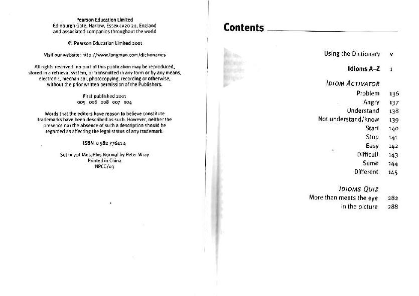 Longman Pocket Idioms Dictionary (ESL) by Unknown