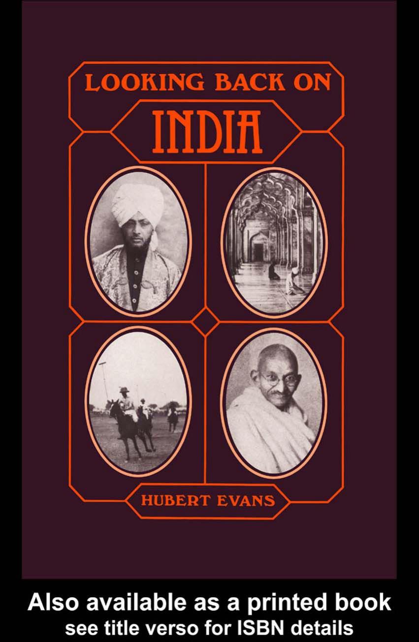 Looking Back on India by Hubert Evans by Unknow