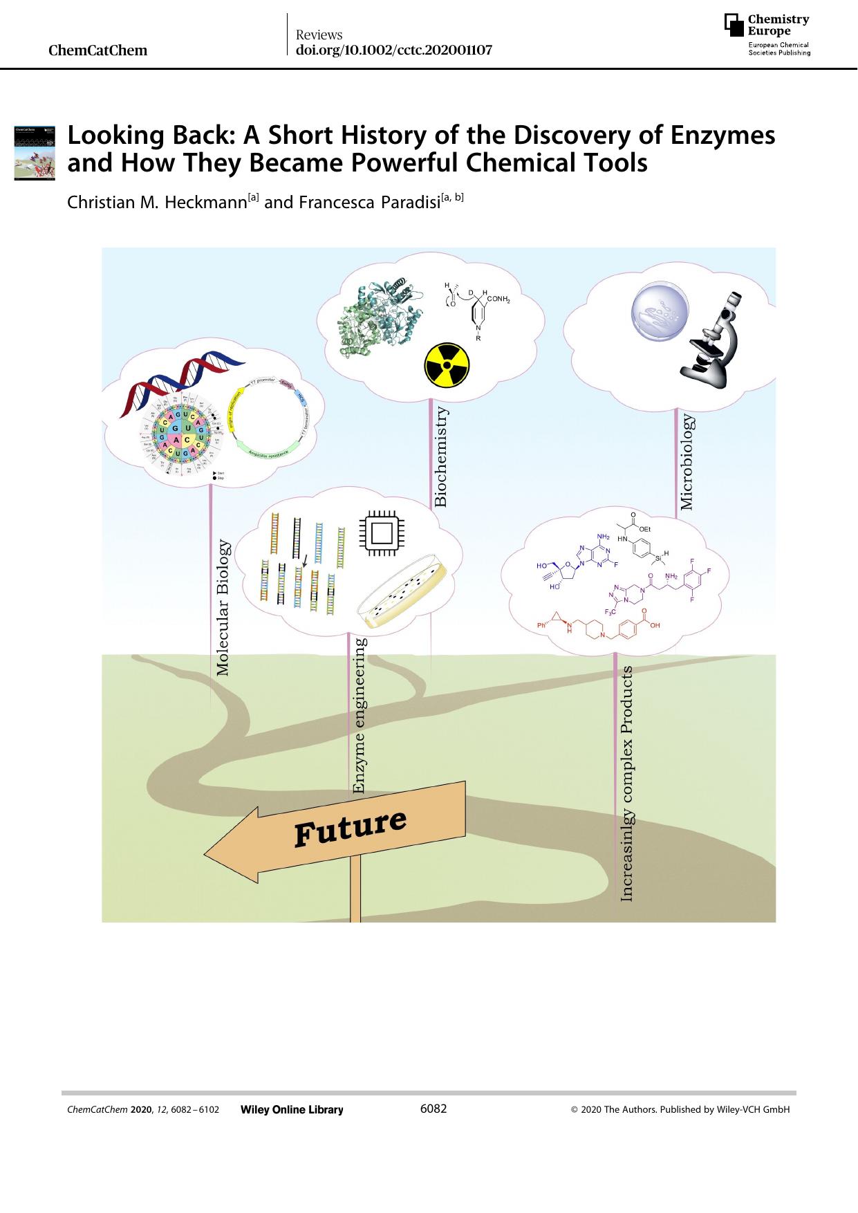Looking Back: A Short History of the Discovery of Enzymes and How They Became Powerful Chemical Tools by Unknown