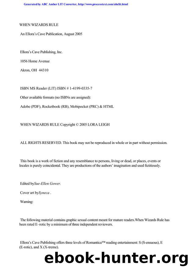 Lora Leigh - Wizard Twins 02 by When Wizards Rule