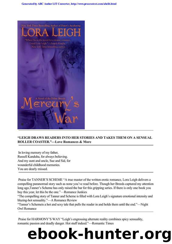 Lora Leigh by Mercury's War