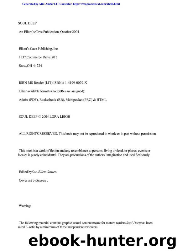 Lora Leigh by Soul Deep