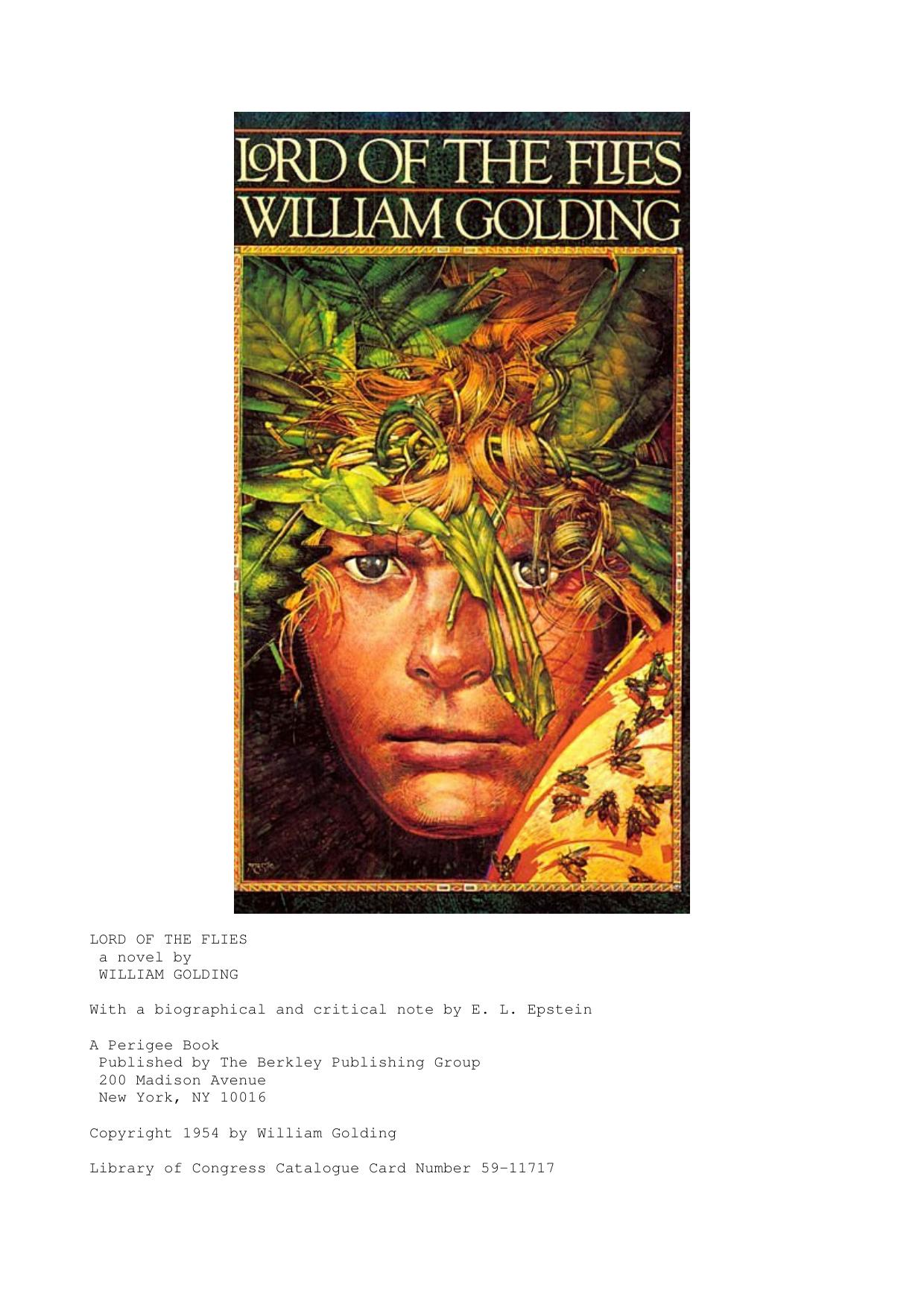 Lord of the Flies (Perigee) by William Golding
