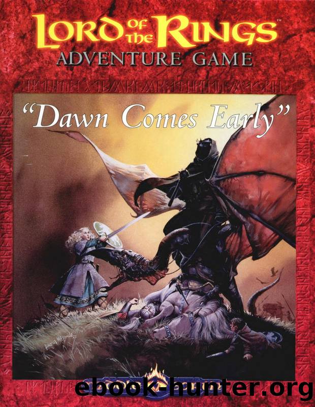 Lord of the Rings Adventure Game (1991) by Dawn Comes Early text