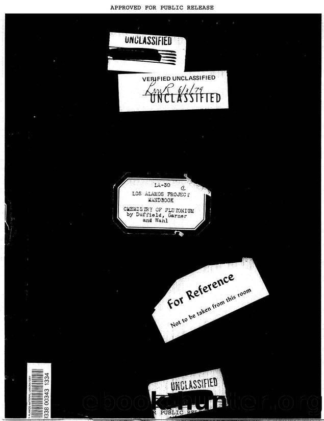 Los Alamos project handbook   chemistry of plutonium  None by LANL Research Library LWW Project