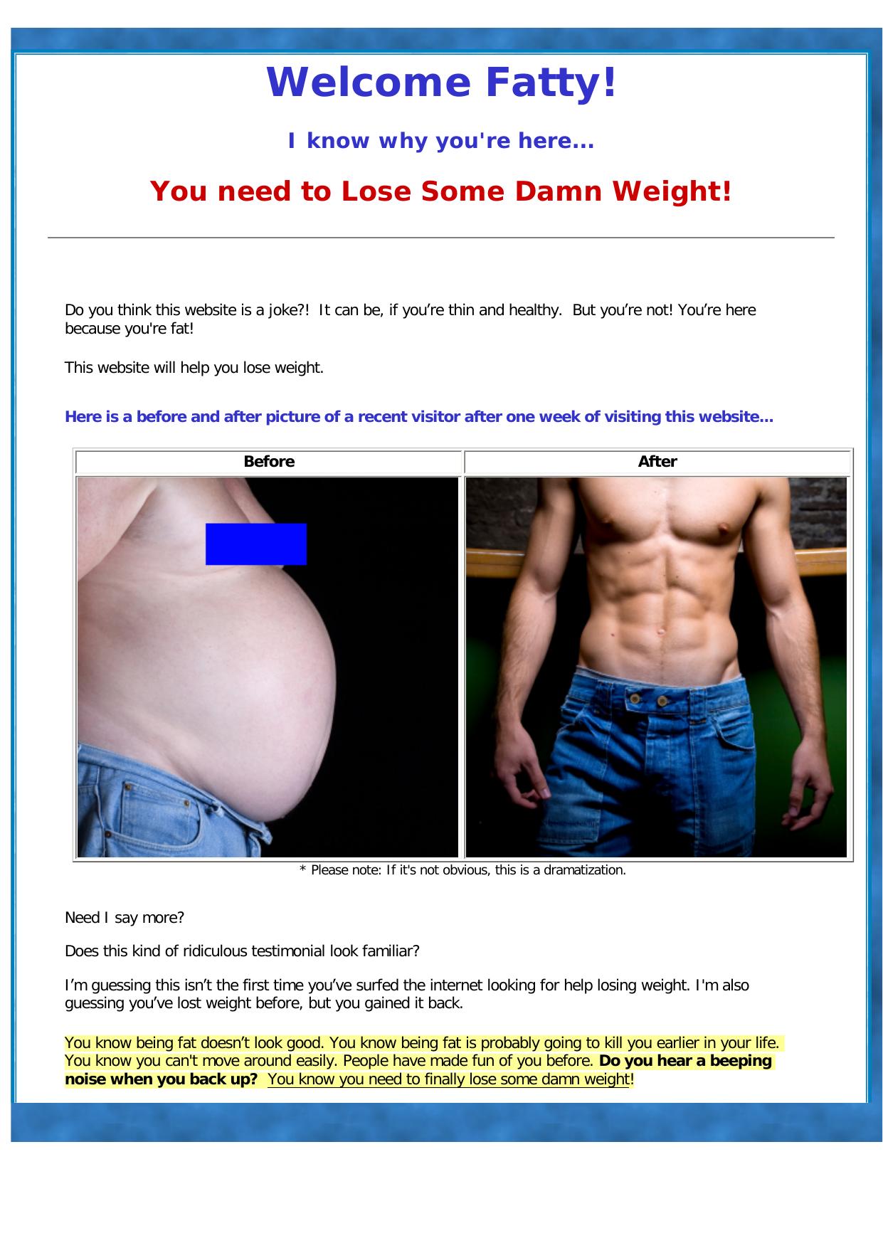 LoseSomeDamnWeight.com - Shockingly Effective Weight Loss Program! by Best of Kuszter's Collection