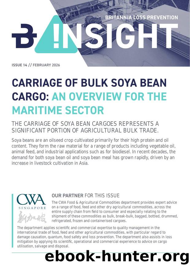 Loss-Prevention-Insight Carriage of Bulk Soya Bean Cargo by Unknown