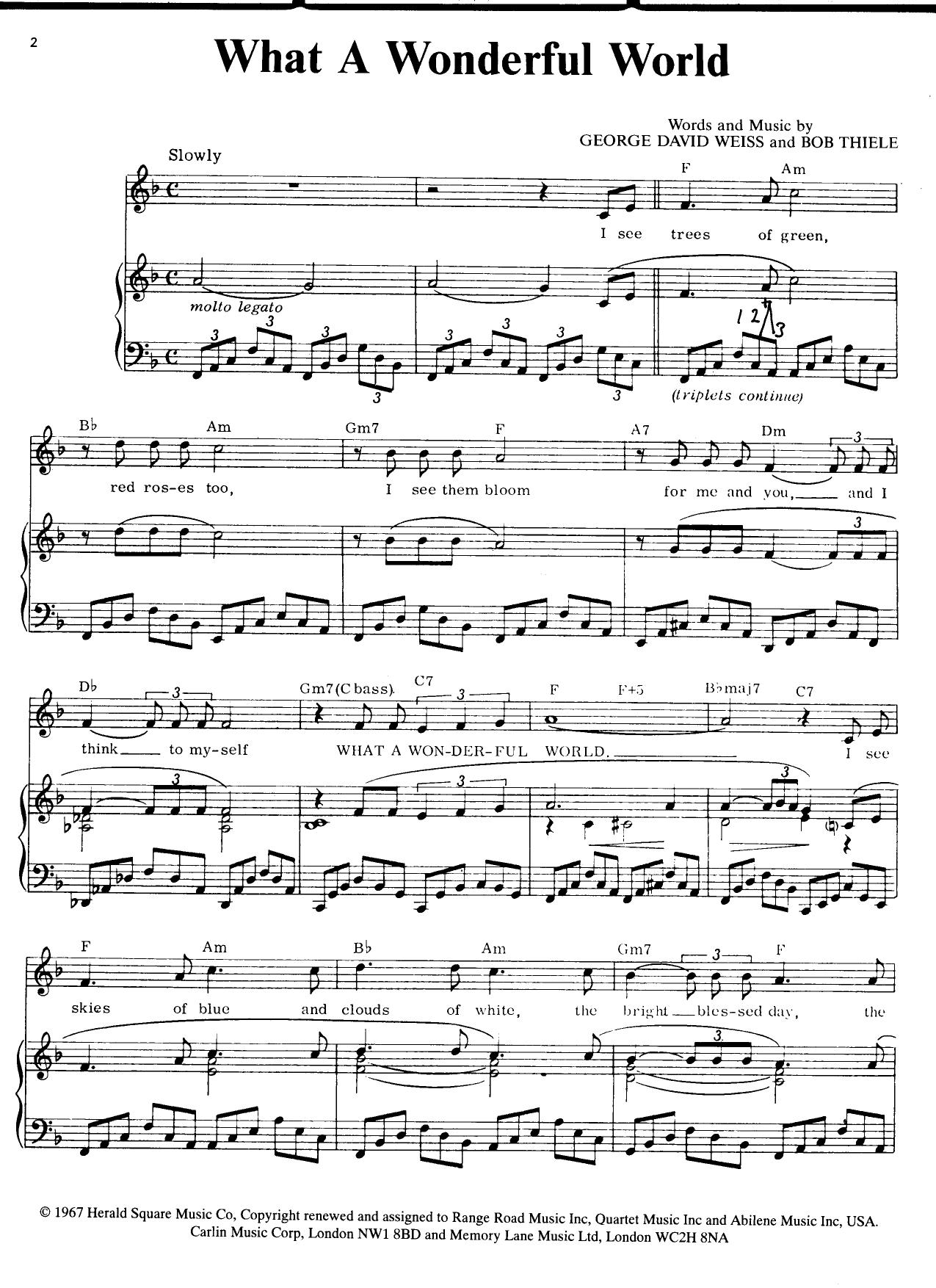 Louis Armstrong by What a Wonderful World