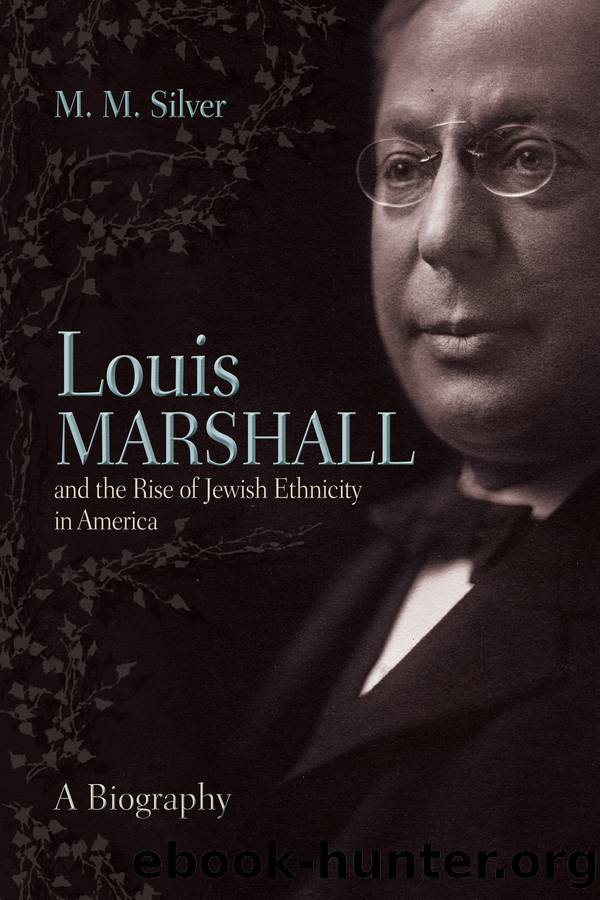 Louis Marshall and the Rise of Jewish Ethnicity in America by Silver Matthew;Silver M M;