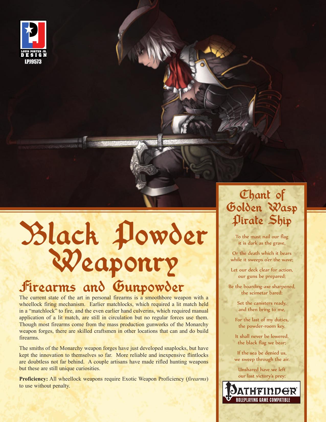 Louis Porter Jr. Design by Black Powder Weaponry