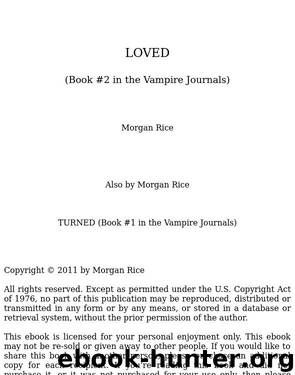 Loved (Book #2 in the Vampire Journals) by Loved (v5.0) (epub)