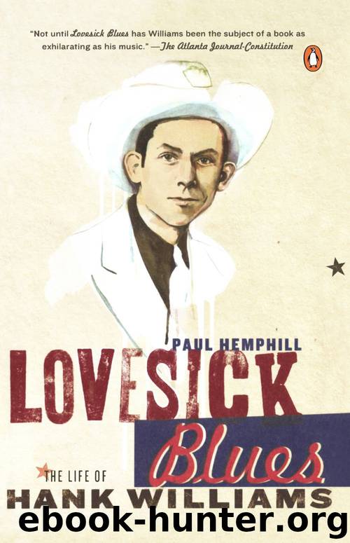 Lovesick Blues by Paul Hemphill
