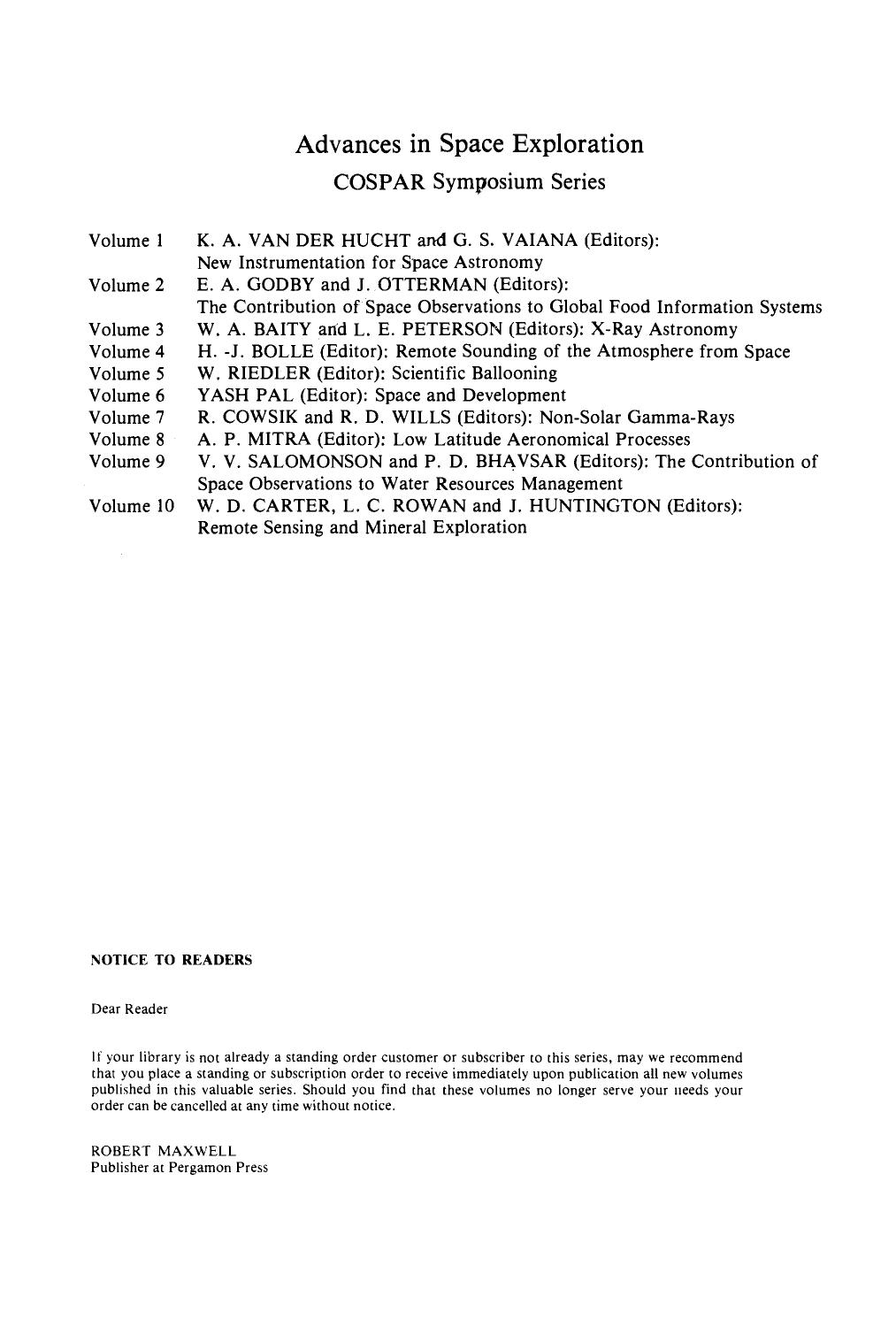 Low Latitude Aeronomical Processes. Proceedings of a Symposium of the Twenty-Second Plenary Meeting of COSPA, Bangalore, India, 29 May to 9 June 1979 by A. P. Mitra (Eds.)