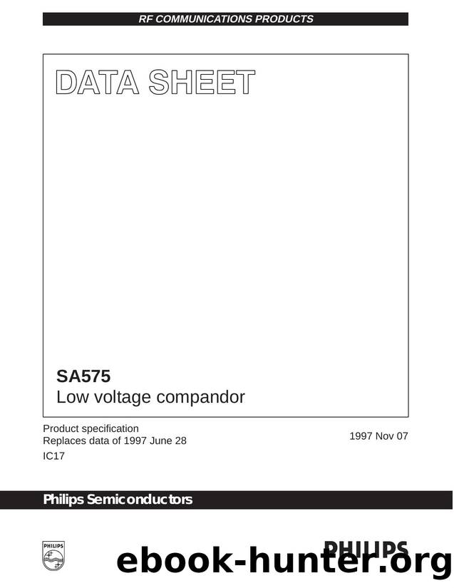 Low voltage compandor by Philips Semiconductors