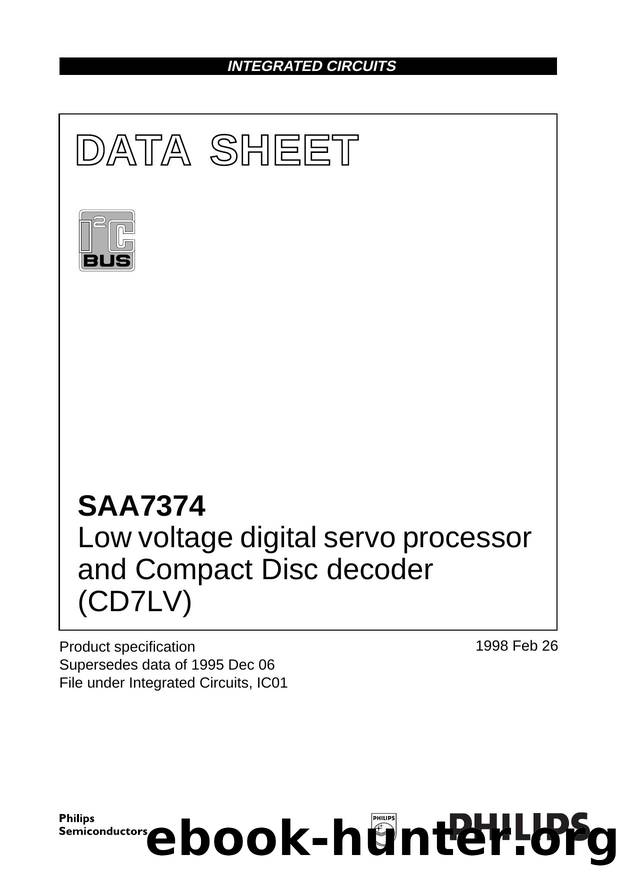 Low voltage digital servo processor and Compact Disc decoder (CD7LV) by Philips Semiconductors