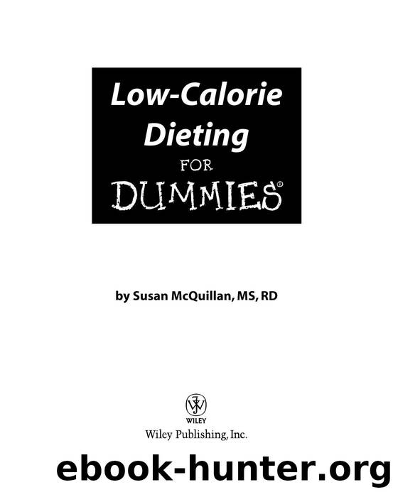 Low-Calorie Dieting for Dummies by Cookbooks