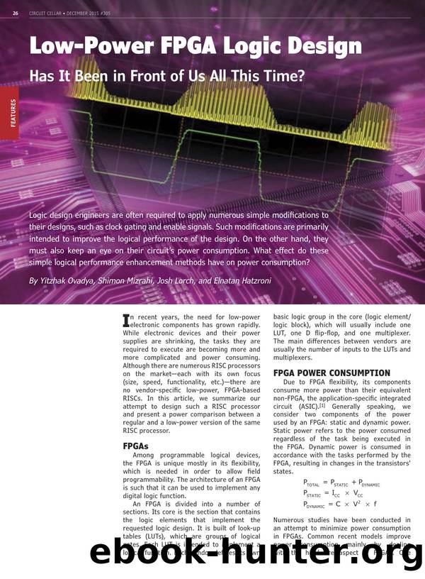 Low-Power FPGA Logic Design by Unknown