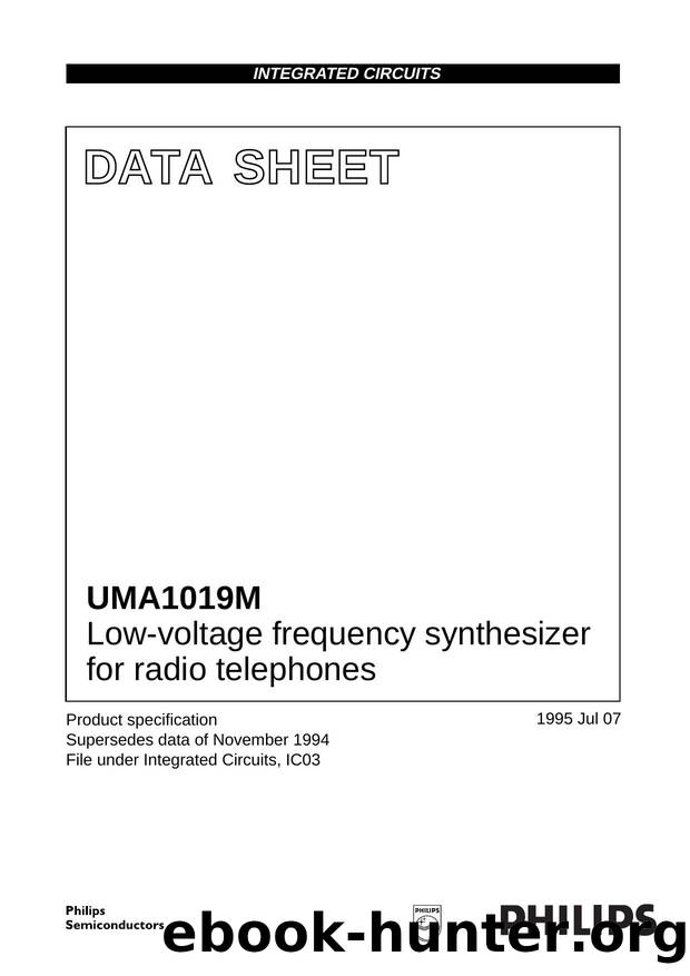 Low-voltage frequency synthesizer for radio telephones by Philips Semiconductors