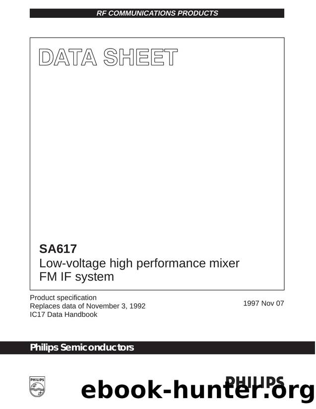Low-voltage high performance mixer FM IF system by Philips Semiconductors